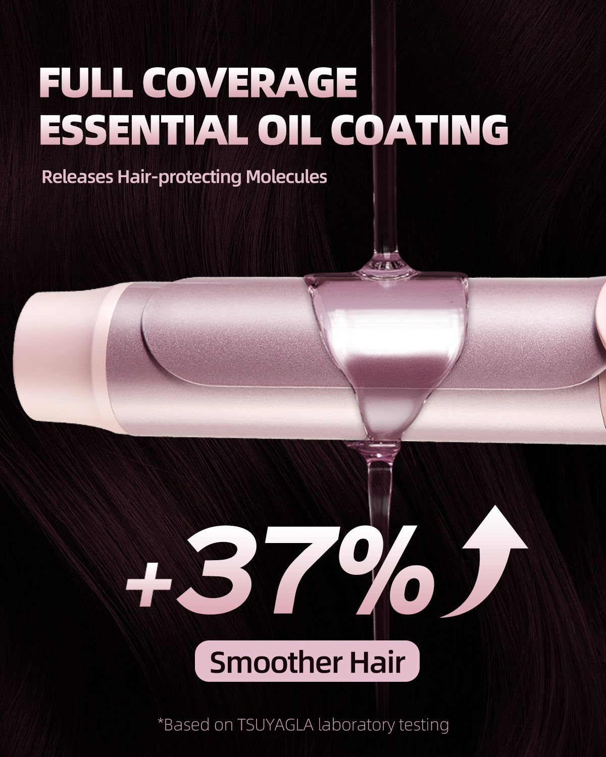 TSUYAGLA Large Hair Curling Wand, 1.6 Inch Big Barrel Curling Iron