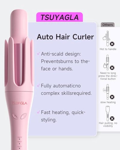 TSUYAGLA Automatic Curling Iron 1.25 Inch