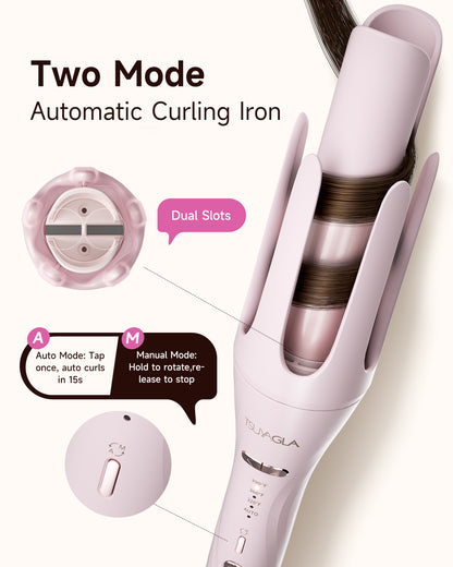 TSUYAGLA Automatic Curling Iron and Straightening Comb Set