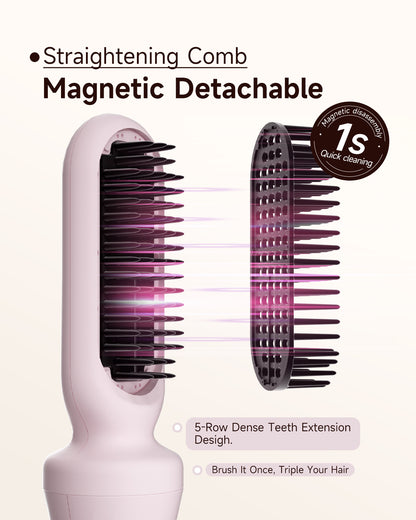 TSUYAGLA Automatic Curling Iron and Straightening Comb Set