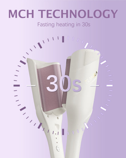 TSUYAGLA T501 Wave Curling Iron 1.4 inch