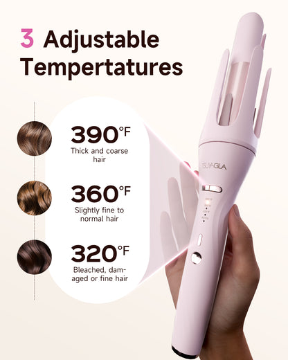 TSUYAGLA Automatic Curling Iron and Straightening Comb Set