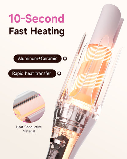 TSUYAGLA Automatic Curling Iron and Straightening Comb Set